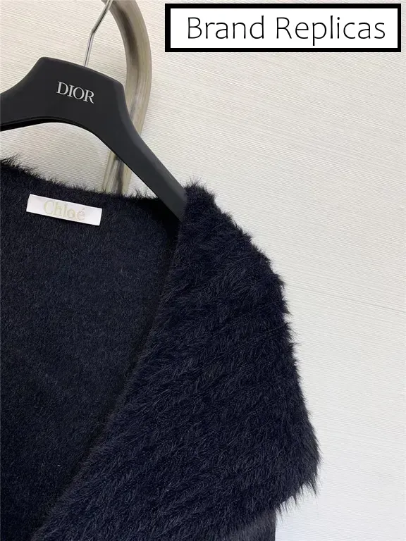 Chloé Navy collar wool coat